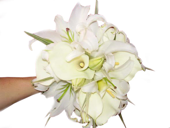 Bouquet Novia con lilium Calas