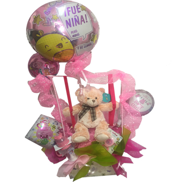 Caja Con Globos y Accesorios