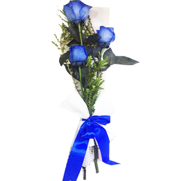 Ramito con 03 Rosas Azules