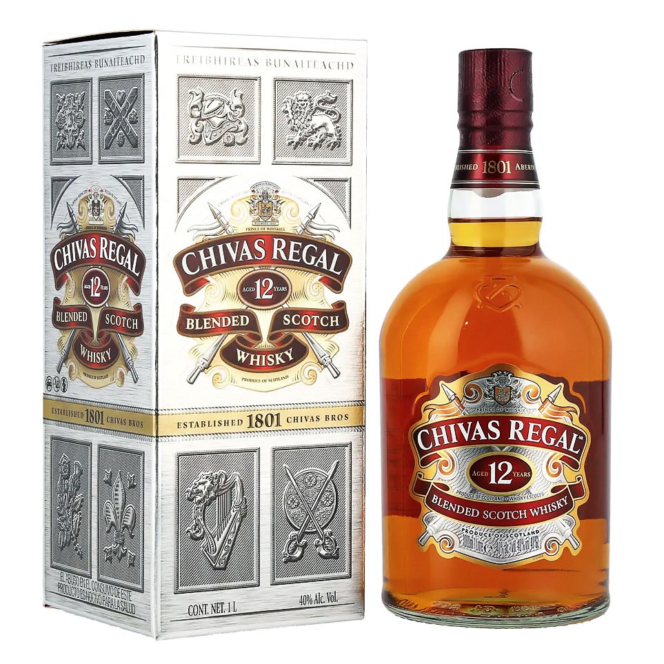  Whisky Chivas Regal 12 Aos 40 1litro